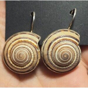 Gorgeous Shell Sterling Silver Earrings